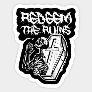 Redeem The Ruins Coffin Sticker